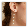 Pearl Earring for Women Gold Silver Plated Pearl Drop Earrings Summer Earrings White Pearl Dangle Earrings Jewelry Birthday Gift